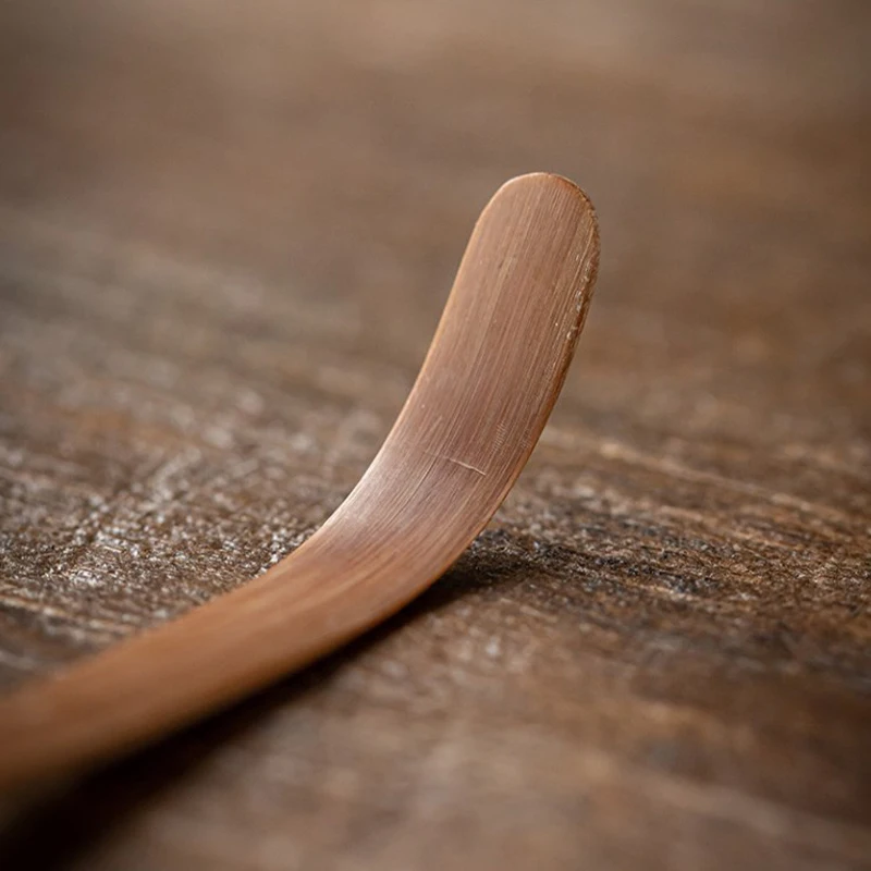 Handmade Wood Tea Matcha Stick Spoon Tea Set White Bamboo Kitchen Tools Seasoning Gadgets Cookware Accessories - view 6