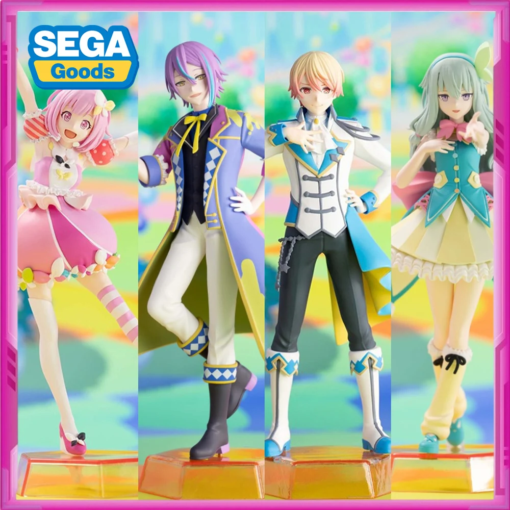 

In Stock Original SEGA Anime Figures Project SEKAI Kamishiro Rui Kusanagi Nene Otori Emu TENMA TSUKASA Action Figure Model Toys