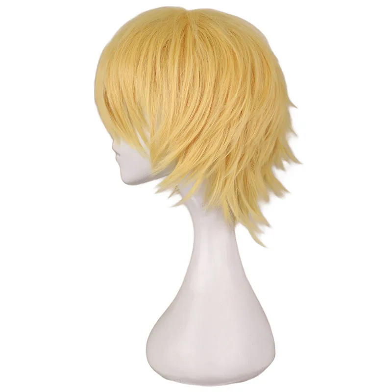 Synthetic Hair Axis Powers Hetalia Tino Vainaminen Style Male Blonde Short  Cosplay Wig image 3