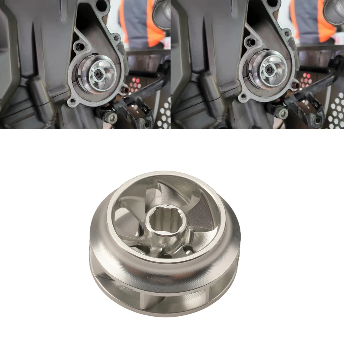 

Motorcycle For KTM EXC XCW SX XC 125 150 250 300 350 450 500 530 Accessories Water Pump Cooler Impeller Turbine Split Aluminum