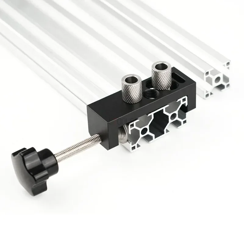 Aluminum Profile Drilling Locator Vertical Punching Jig for 20/30/40 Series Aluminum Profile Perforated Hole Connection Puncher