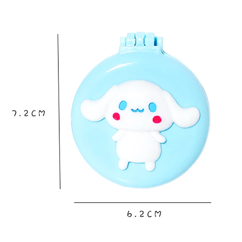 HelloKitty Makeup Mirror Sanrio Accessories Y2k Anime My Melody Kuromi Folding Air Portable Comb Mirrorr Carry Around Gift