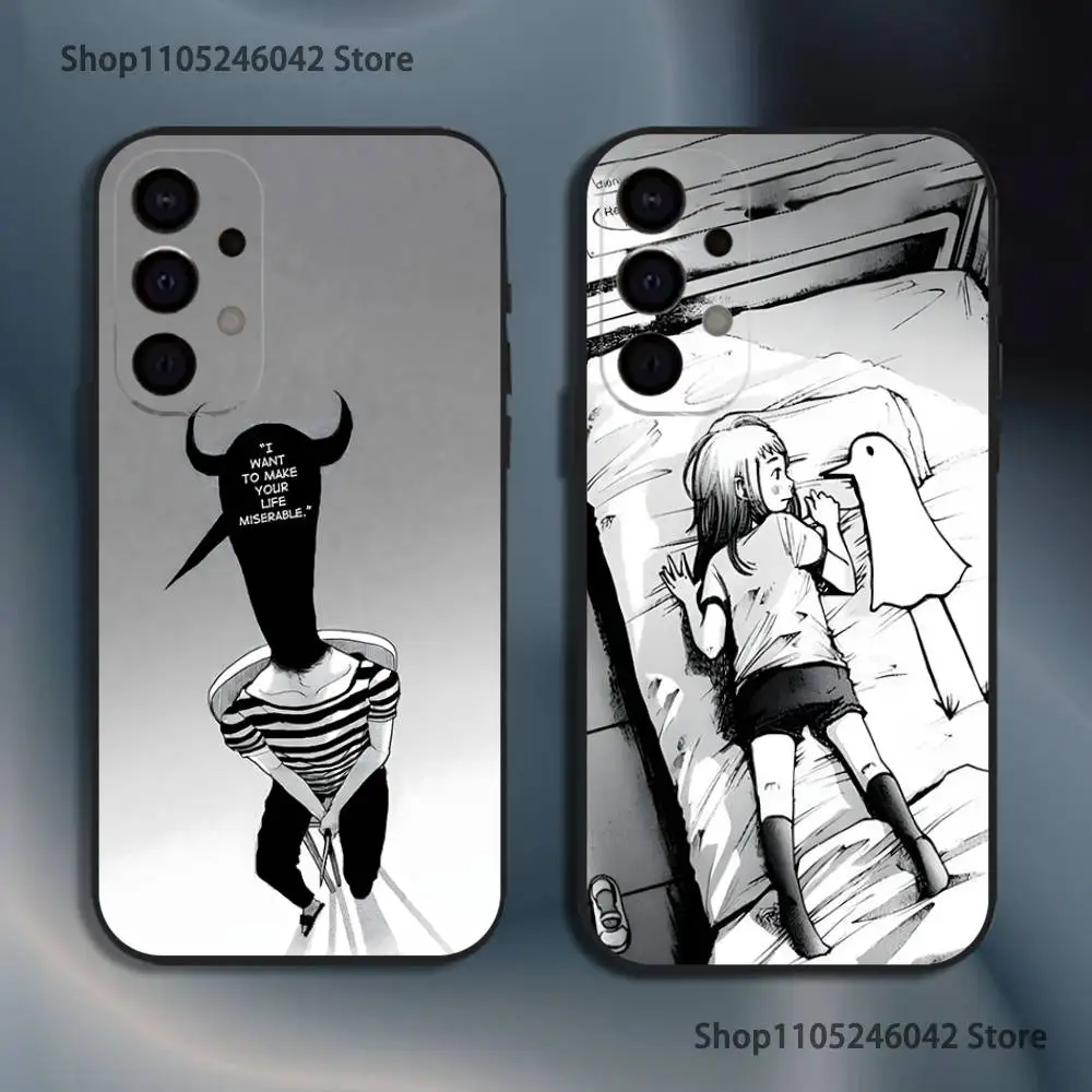 

Goodnight Oyasumi Punpun Shockproof Phone Case For Samsung S25,S24,S21,S22,S23,S30,Ultra,S20,Plus,Fe,Lite,5G Black Cover