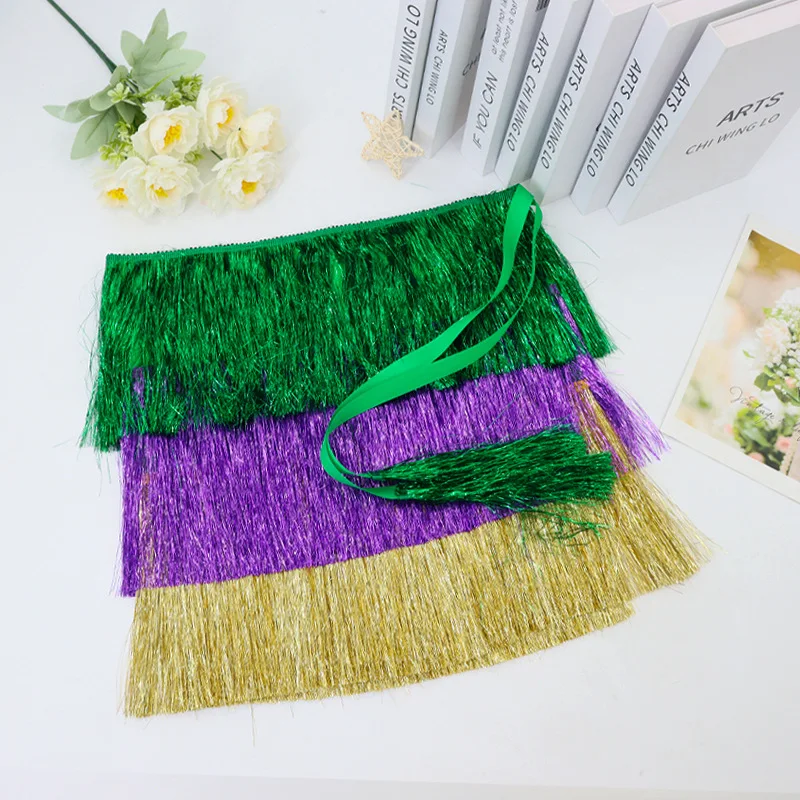 3pcs/set Carnival Masquerade Party Fringe Bracelet Skirt Leg Warmers Set for Masquerade Festive Party Decoration Costume Props