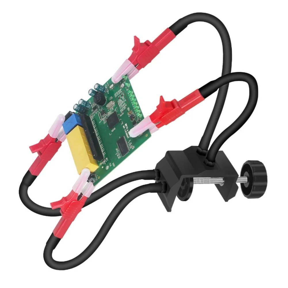 Gooseneck Soldering Assistant Tool with Rotating Clamp Base for Soldering Iron Support and Hands Free Operation