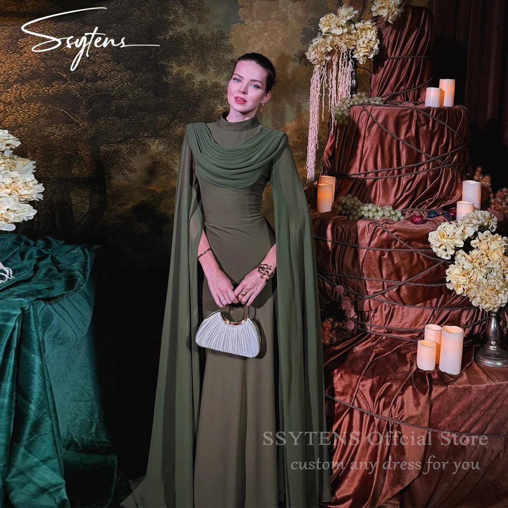 

SSYTENS Elegant Formal Evening Dresses Women Chiffon Wedding Guest Dress Mother Of The Bride Dress Long Party Gowns Customized