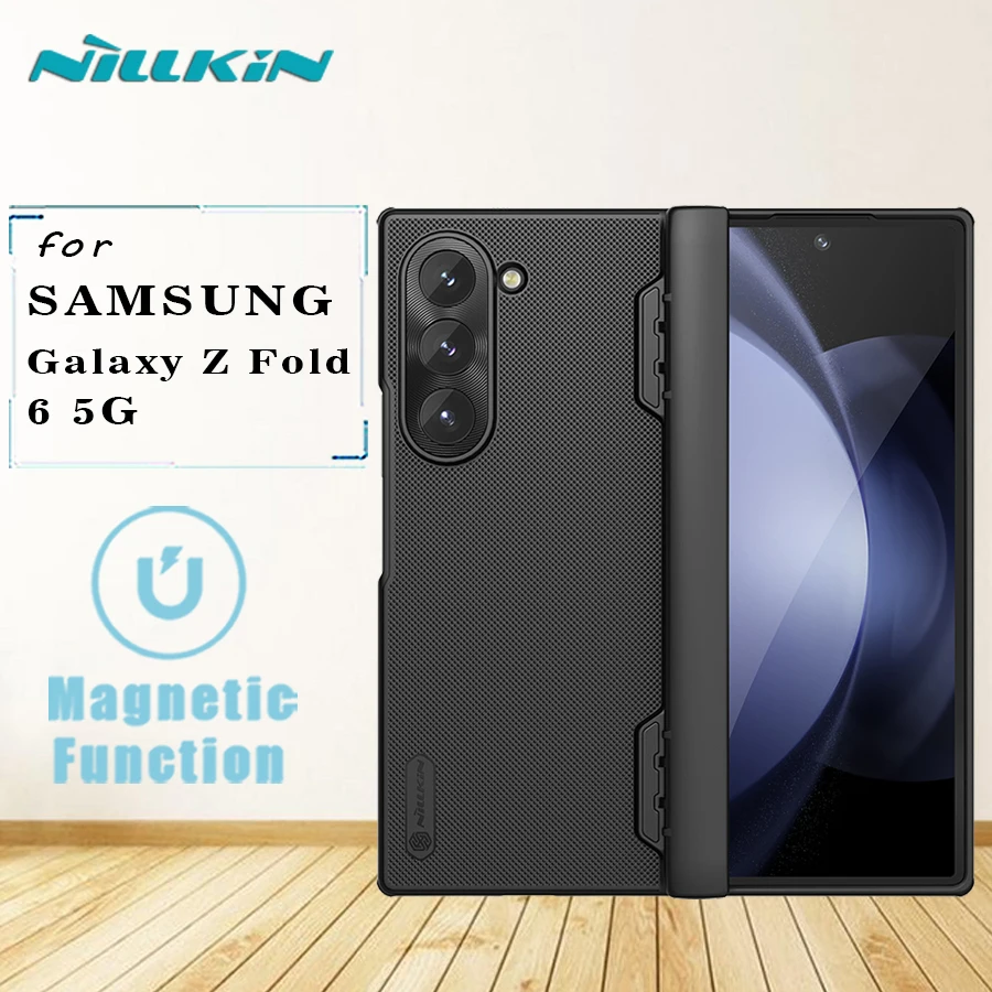 

For Samsung Galaxy Z Fold 6 5G Magnetic Case Nillkin Frosted Pro Shockproof Matter Back Cover for Samsung Galaxy Z Fold 6