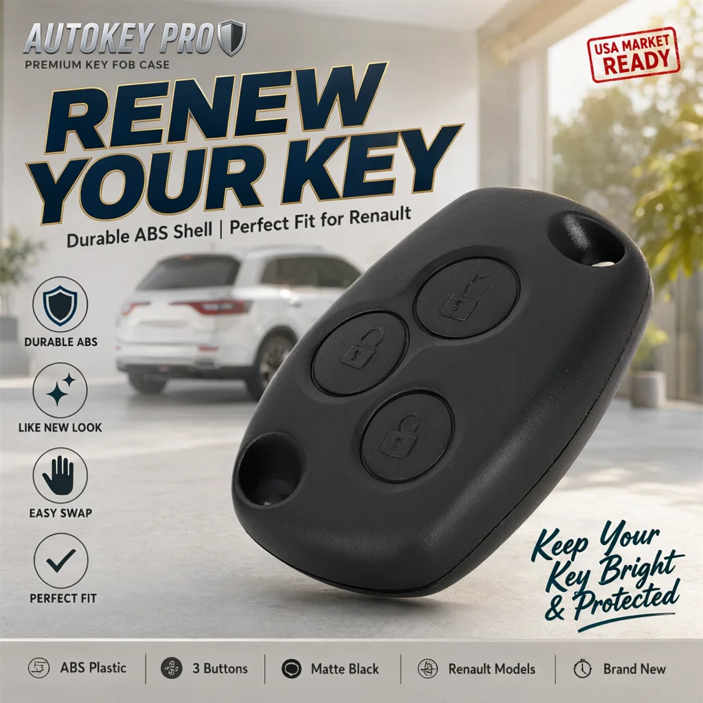 3 Button Car Remote Key Shell Replacement Case Fit Renault Logan Sandero Clio Fluence Vivaro Master