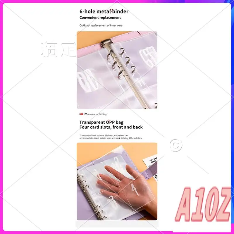 0Z-100 Envelopes Budget Book 100 Envelope Challenge Binder, Money Saving Binder (Blue)