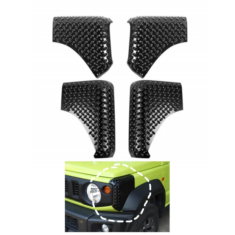 J64W J74W Exterior Accessories Little D Defender ABS Front Rear corner guards 4pcs For Suzuk jimn J64 J74 2019