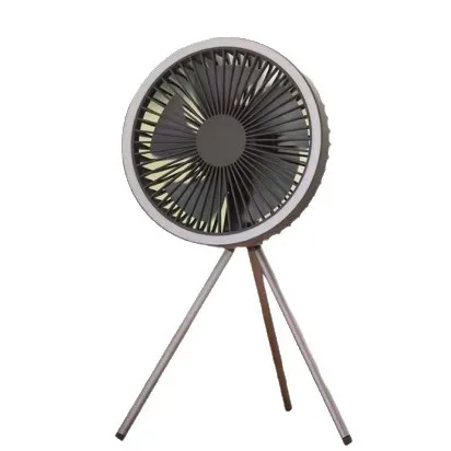 Portable Camping Fan with LED Light Tripod Stand Outdoor Floor Fan for Tent and Travel view 5