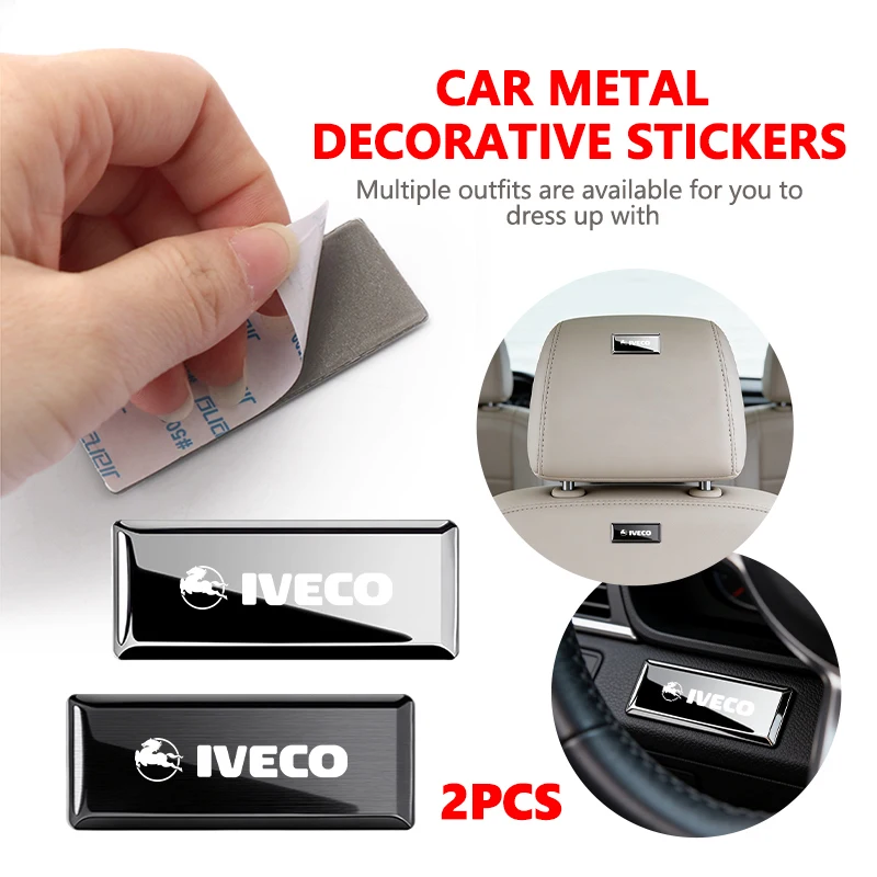 Pegatina para Carro con Logotipo, Emblema de Aleación de Aluminio, Adhesivos para Auto para IVECO Eurocargo ‌   Chasis de Camioneta Diaria 4x2 4x4 CNG S-Way