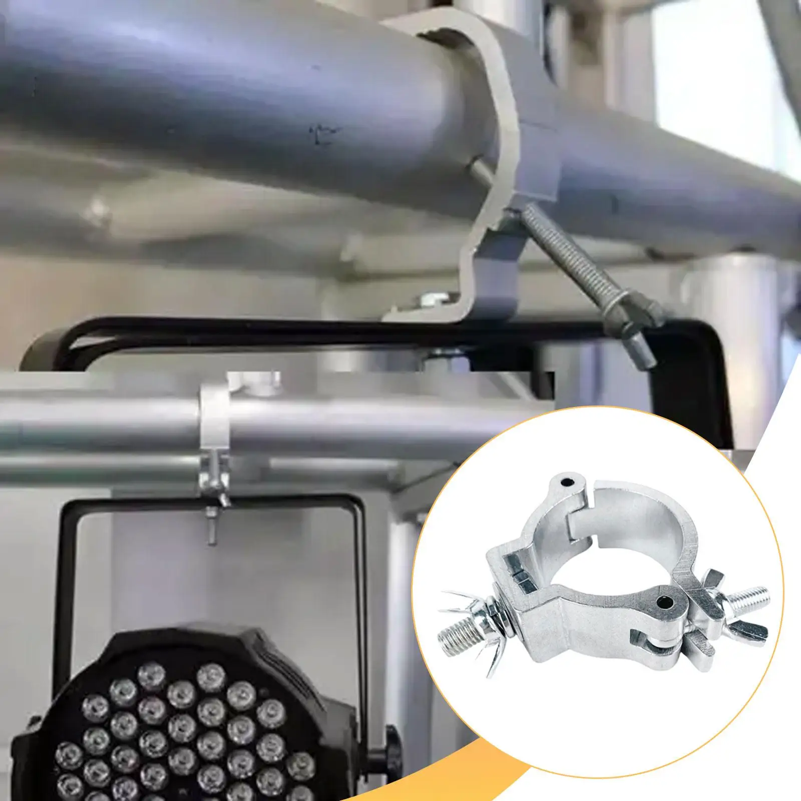 

Зажим для ферм из алюминиевого сплава, грузоподъемность 75 кг, для труб 49-51 мм, крепление для светового оборудования, премиум-класс, легкий, аксессуары для оборудования