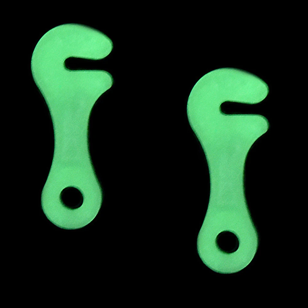 

10pcs Wear-resistant White Plastic Tent Rope Buckles Windproof Camping Accessories Compact Lightweight Outdoor Gear