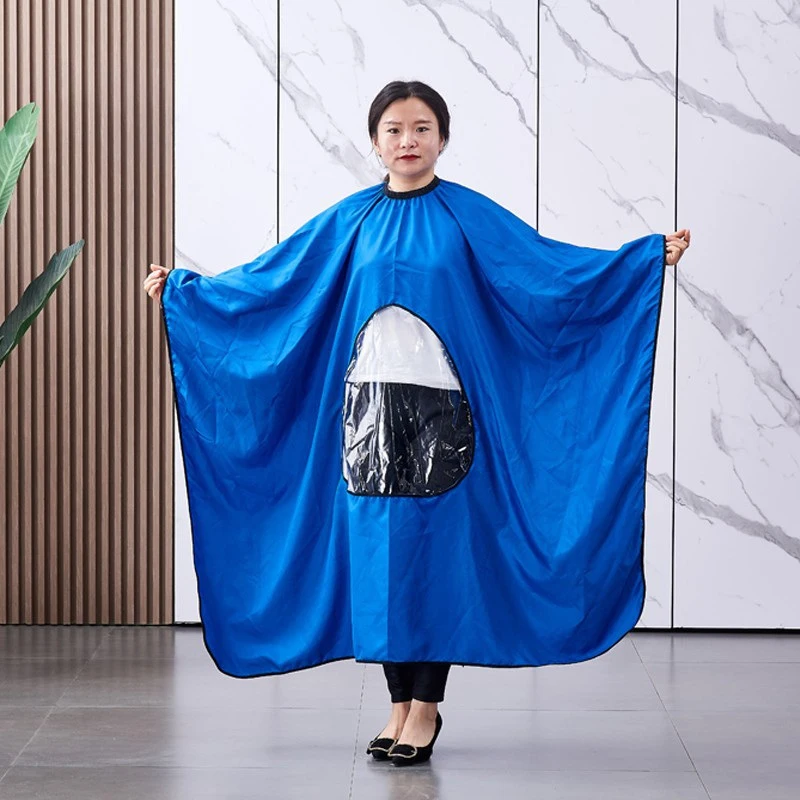Salon Hairdressing Cape with Transparent Viewing Window