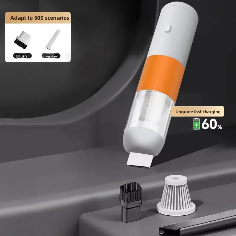 مكنسة كهربائية لاسلكية محمولة بقوة 4000 باسكال للسيارة والمنزل، مكنسة كهربائية لاسلكية قوية للشفط #4