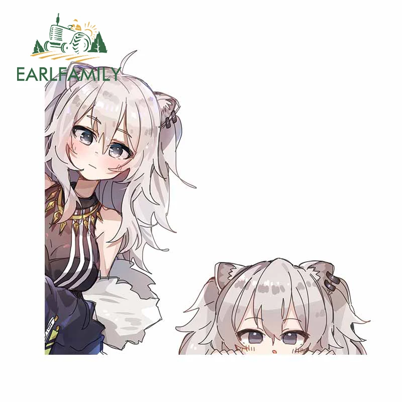 

EARLFAMILY 13cm for Botan Hololive Car Stickers Scratch-Proof Personality Decals Creative Vehicle RV Decor Car Door Protector