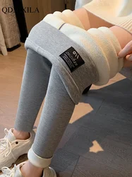 Leggings térmicas de cintura alta femininas forrado de lã fino ajuste inverno quente calças de yoga macio elástico com nervuras collants para tempo frio