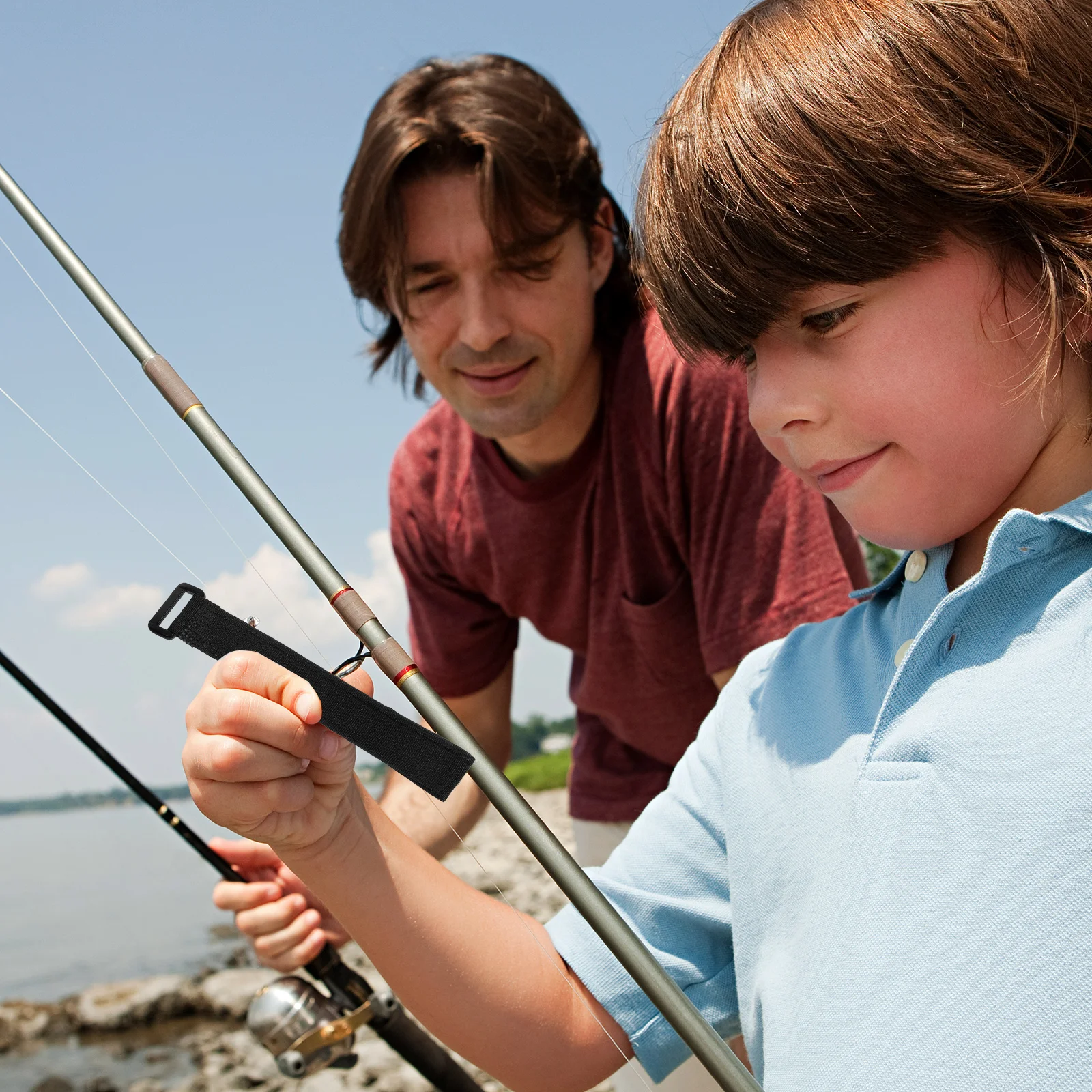 

10Pcs Fishing Pole Wraps Adjustable Nylon Strap for Rod Carrier Outdoor Travel Comfortable Fixed Band