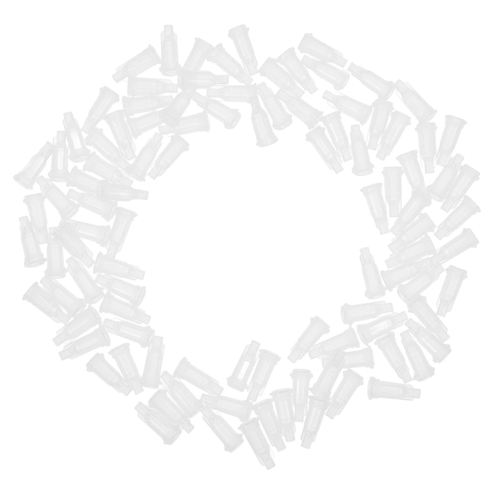 

100pcs Syringe Sealing Cap Plastic Superior Sealing Screw Design Preventing Leakage Ensuring Safety Medical Laboratory