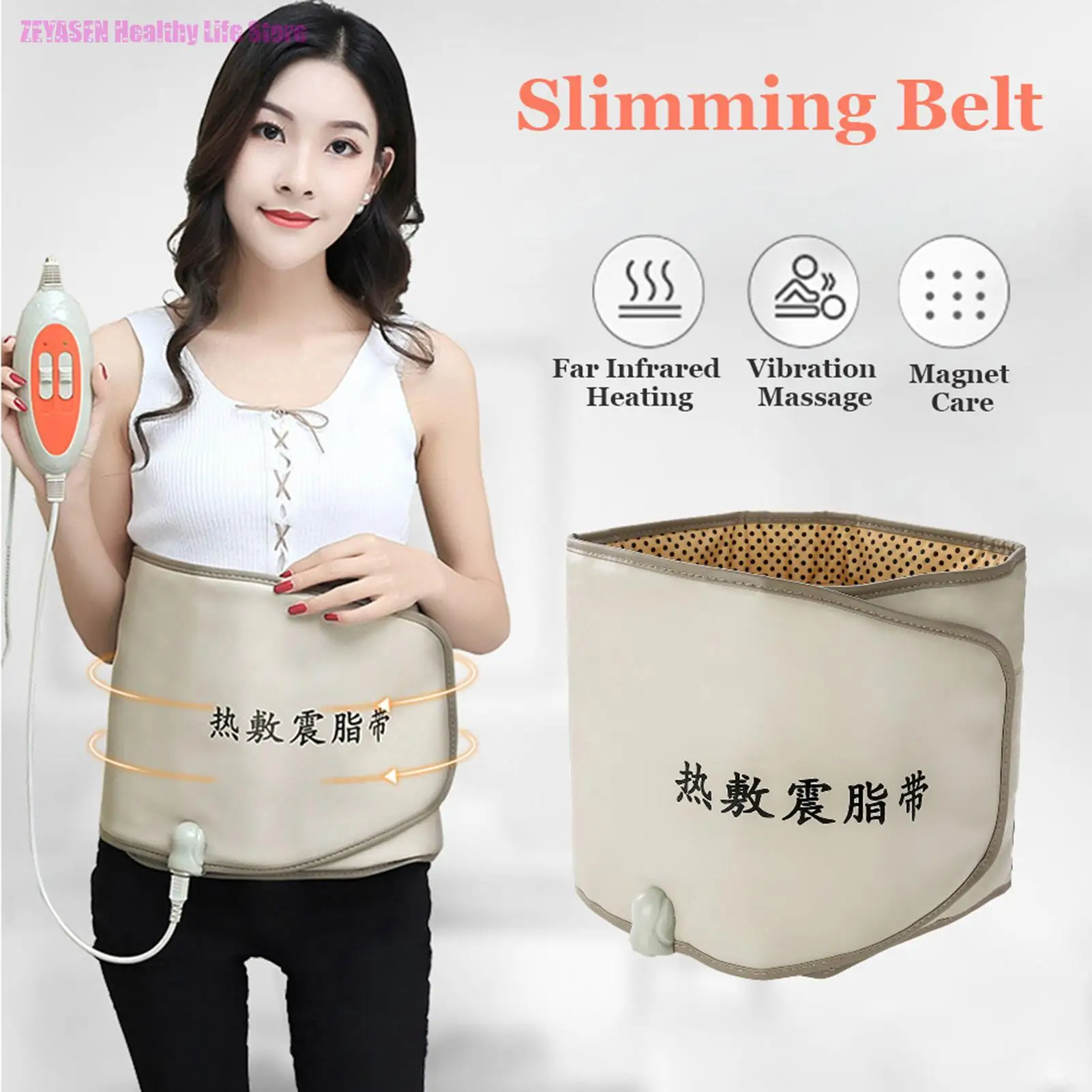 2025 Compress Infrared Heating Slimming Belt Vibrating Weight Loss Massager Fitness Device Lose Weight Belt Health Care Us Plug