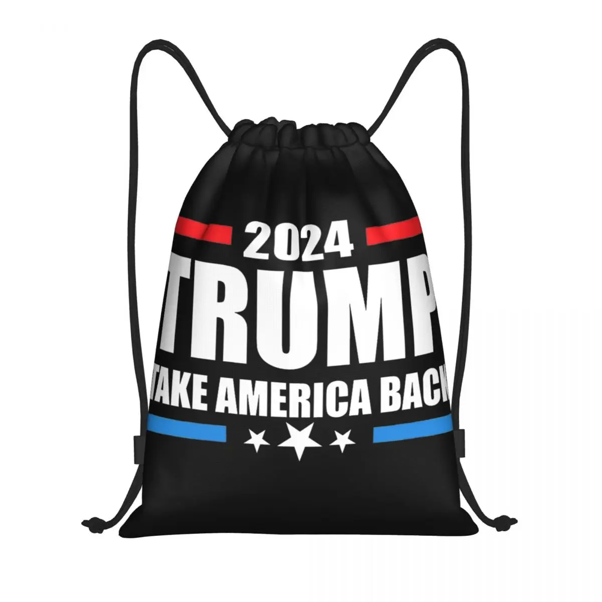 Pegue a América Voltar Drawstring Mochila Esportiva, Gym Sackpack String Bag para Exercício, Trump 2024