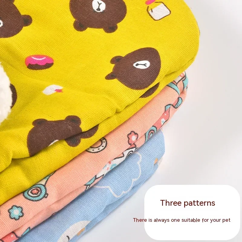 Cat Sleeping Bag Soft Cuddly Fluffy Feel Thickened Pet Pocket Type Quilt Bed Kitten Puppy Soft Comfortable Nest Pet Supplies