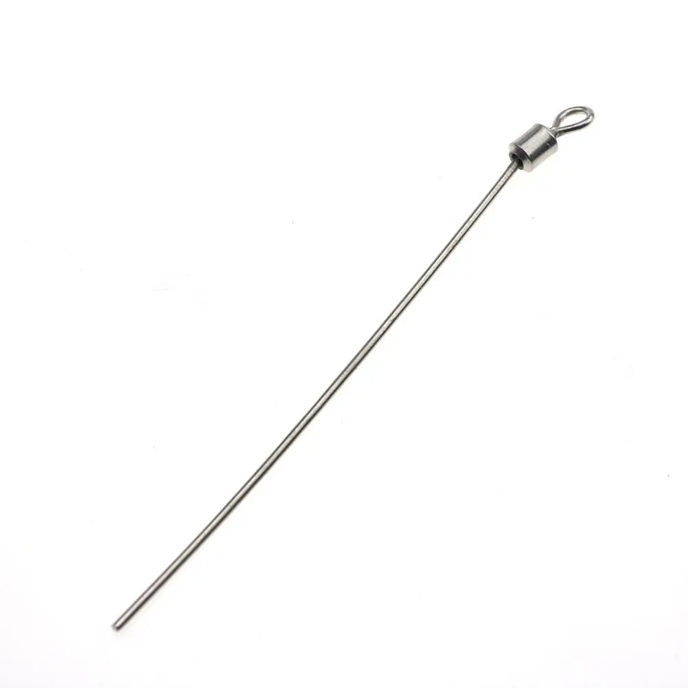 50 قطعة الفولاذ المقاوم للصدأ الصيد موصل دبوس النحاس برميل المتداول موصل القطب الطويل أسلاك الفولاذ الصلب الصيد قطب