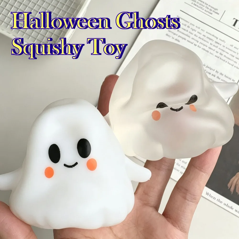 Taba Squishy Halloween-Geist Stressball, formbar, nicht rückfedernd, Anti-Stress-Sensorik-Fidget-Spielzeug für Erwachsene, entspannende Geschenke