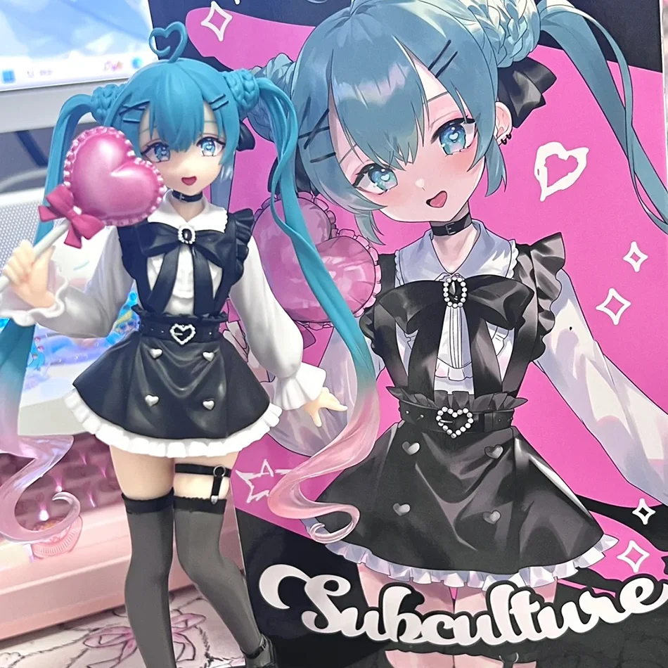 18cm Sexy Hatsune Miku Anime-Figur PVC Sammlermodell Puppe Mode Subkultur Raumdekoration Actionfigur für Fans