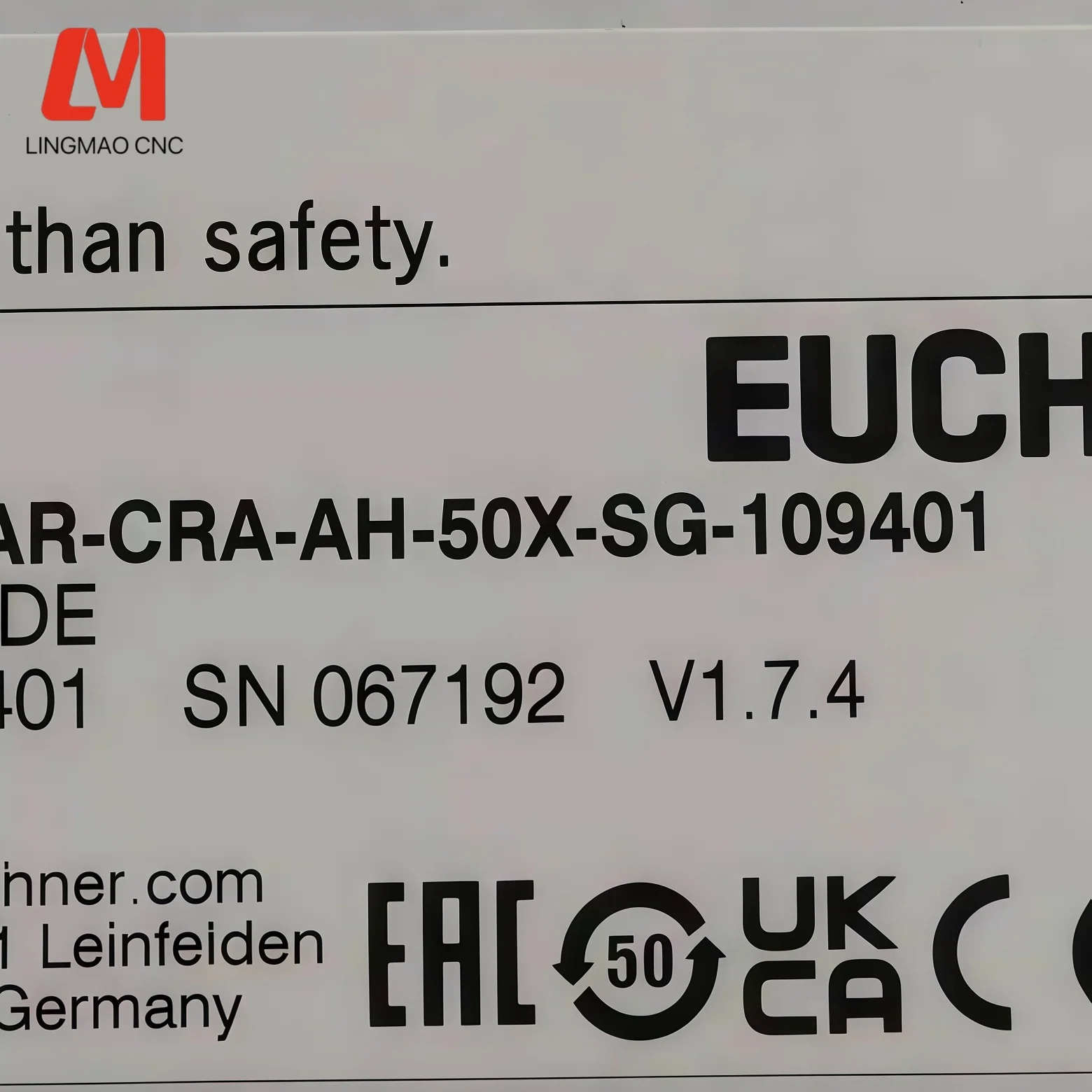 EUCHNER Safety Interlock Switch CET3-AR-CRA-AH-50X-SG-109401