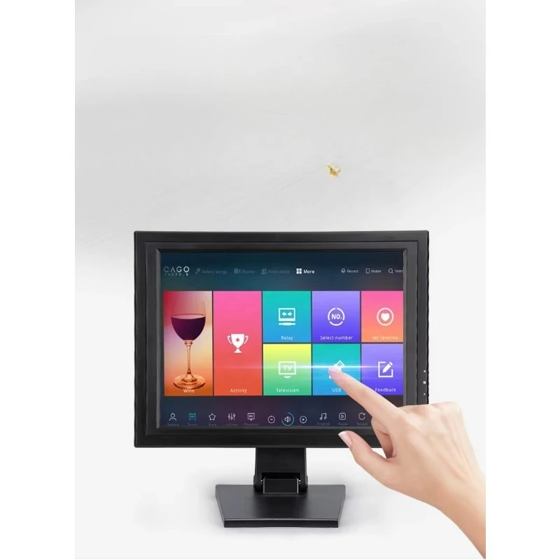 POS PC LCD Display 15 Inch 15.6 Inch Resistive Multi Kiosk Industrial Touch Screen  for Restaurant