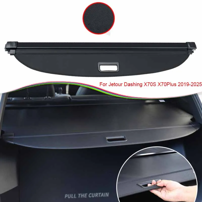 

Car Rear Trunk Curtain Cover Rear Rack Partition Shelter Storage Internal Accessories For Jetour Dashing X70S X70 Plus 2019-2025
