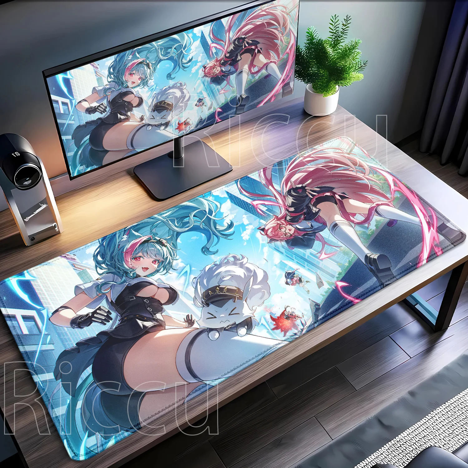 Gaming Neverness To Everness NTE Kawaii Anime Girl Mouse Pad Non-Slip Rubber PC Office Accessories Mousepad HD Printing Desk Mat