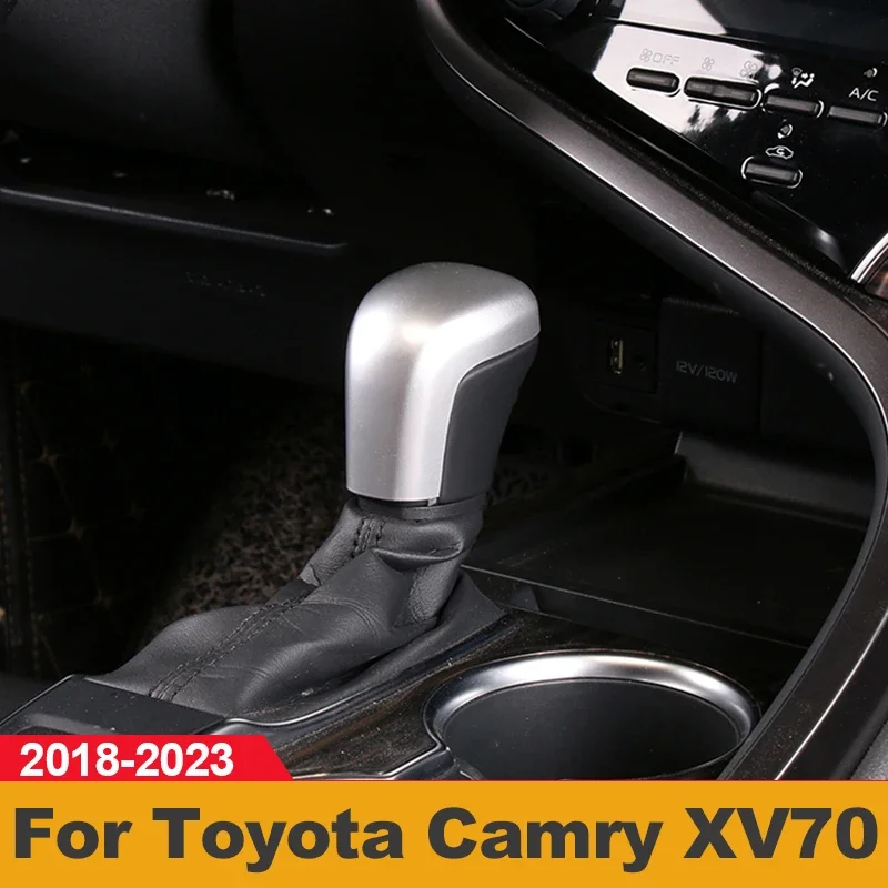 

Для Toyota Camry 70 XV70 2018-2021 2022 2023 ABS автомобильная ручка переключения передач, защитная крышка, накладка, чехол, наклейка, аксессуары