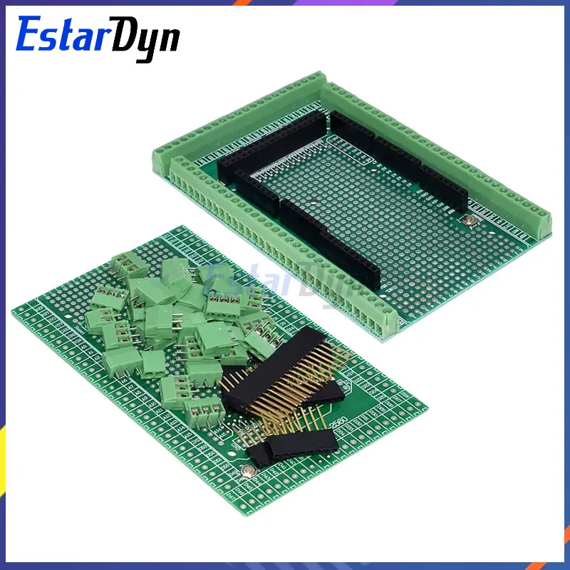 Kompatybilny z MEGA2560 Dwustronny Prototypowy Zestaw Płytki Drukowanej z Blokiem Zacisków Śrubowych do Mega 2560 / Mega2560 R3