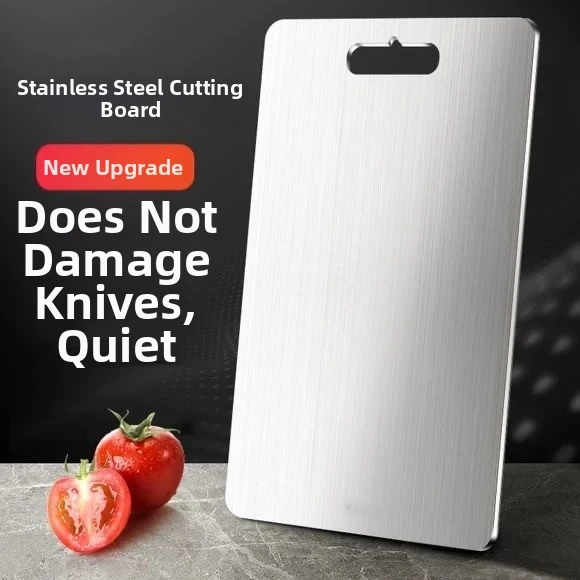3pcs Stainless Steel Cutting Board Set - Heavy Duty Non-Slip for Meat & Vegetables | BPA Free & Rust Proof