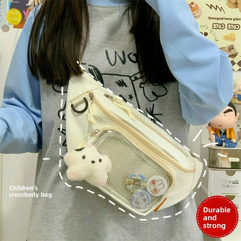 

Lightweight Casual Crossbody Bag for Girls Travel Waist Bag Elementary And Middle School Students Cute Children's Sling Bag