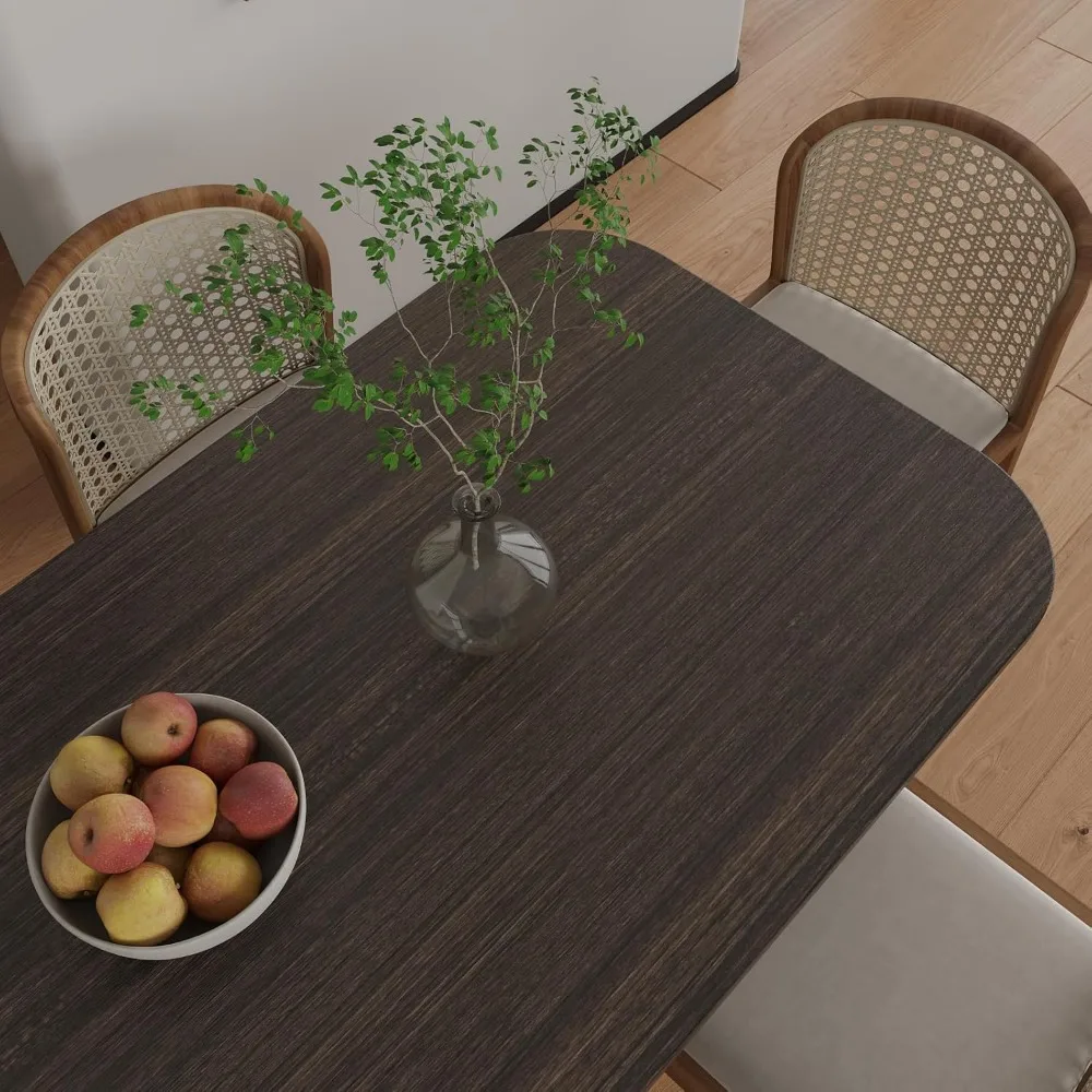 ورق جدران قابل للتقشير واللصق من الخشب الداكن، غطاء كونترتوب مقاوم للماء، 32 × 35.4 للمطبخ، حجم واسع من الخشب المقاوم للماء #2