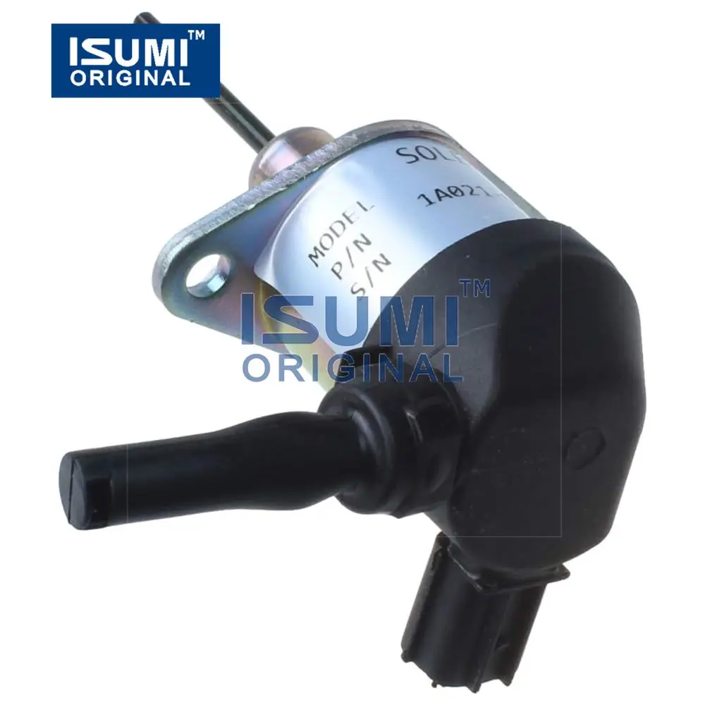 Shutoff Fuel Solenoid, For Kubota L2800 L3130 L3200 L3240 L3400 L3430, 1A08460012, Excavator Part