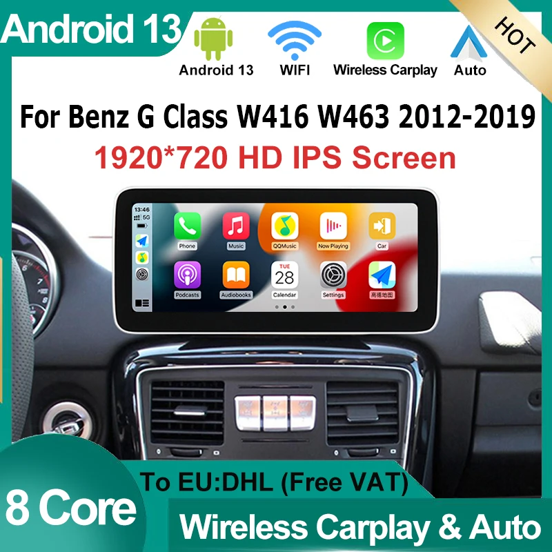 Car DVD Radio For Mercedes Benz G-Class W461 W463 G350 Multimedia Player GPS Navigation Screen Android13 8G+128G Factory Price