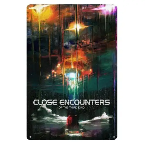 Close Encounters Of The Thrid Kind Movie Metal Poster Tin Sign - 20x30cm Plate good sign