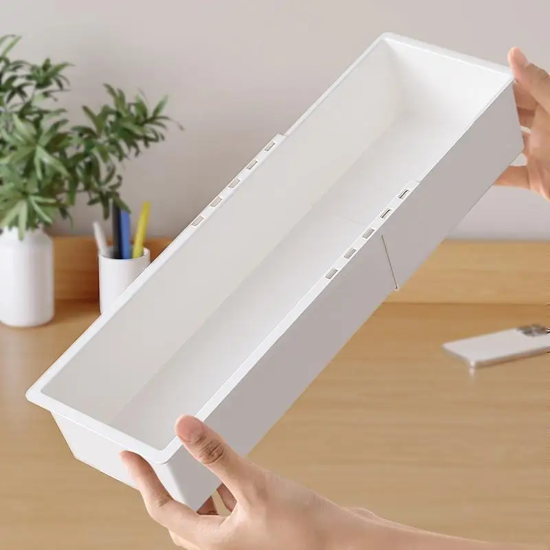 Universal Extendable Drawer Organizer Durable Plastic Multi-Size Desk Drawer Organizer For Makeup Cosmetic Bedroom Dressers Tool