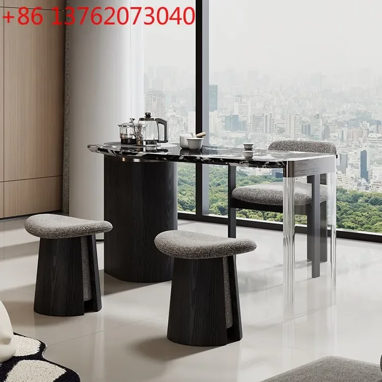 

Italian light luxury balcony tea table 2025 new household small tea table