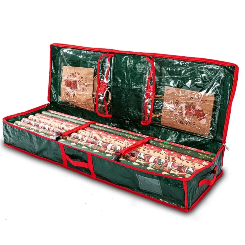 

Large Capacity Decorated Folding Christmas Tree Storage Bag With Zipper Save Under Bed Bedding Closet Organizer Clothes Toys Arr