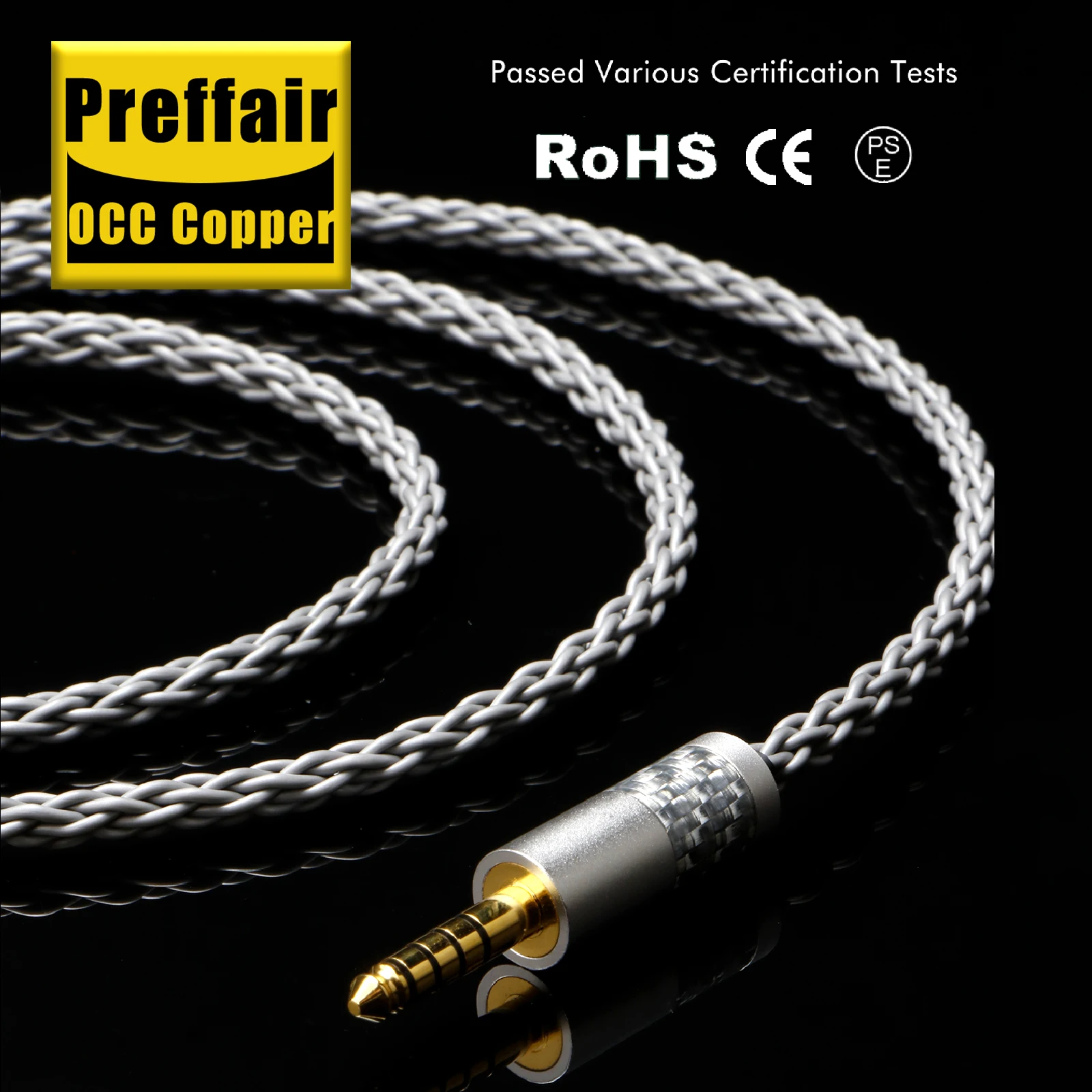 8Core OCC Balanced Audio Cable W/ 4.4mm & 2.5mm | Compatible with Hifiman Ananda, Sundara, HE1000se, SONY Z7M2 & More | 3.5mm