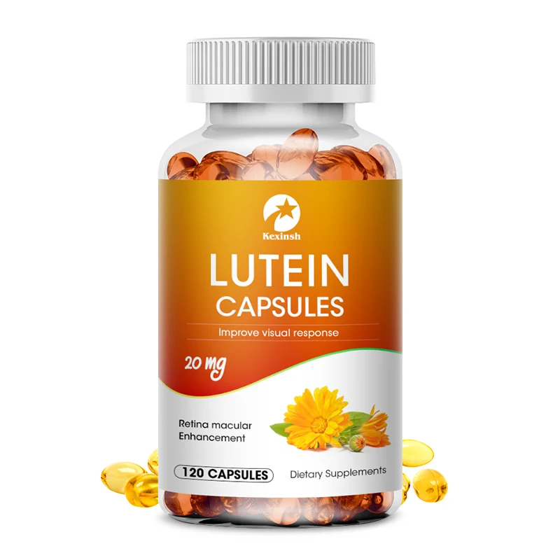 Kexinsh Lutein Capsules Eye Health Supporting 20mg Improve Visual Response Eye Vitamin Lutein Capsules