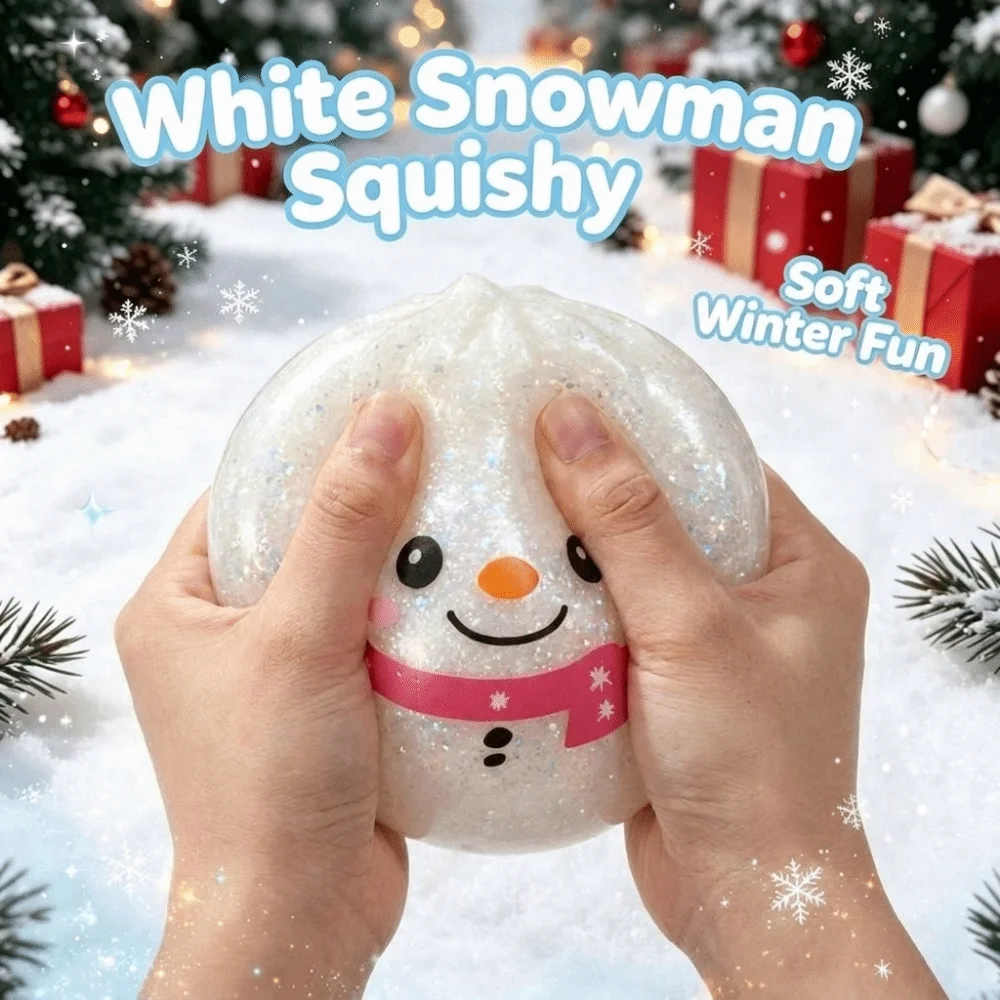 Snowman Christmas Dumplings Squishy Toy Elk Santa Claus Squeeze Fidget Toy Lightweight Realistic Santa Squeeze Toy Kids Adults