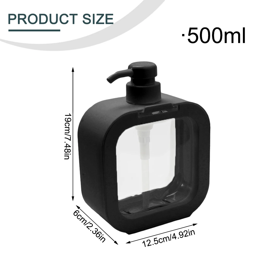 Soap Dispenser Soap Bottle 300/500ml Bathroom Kitchen Hand Soap Dish Press Type Refillable Storage Bottle Soap Bottle