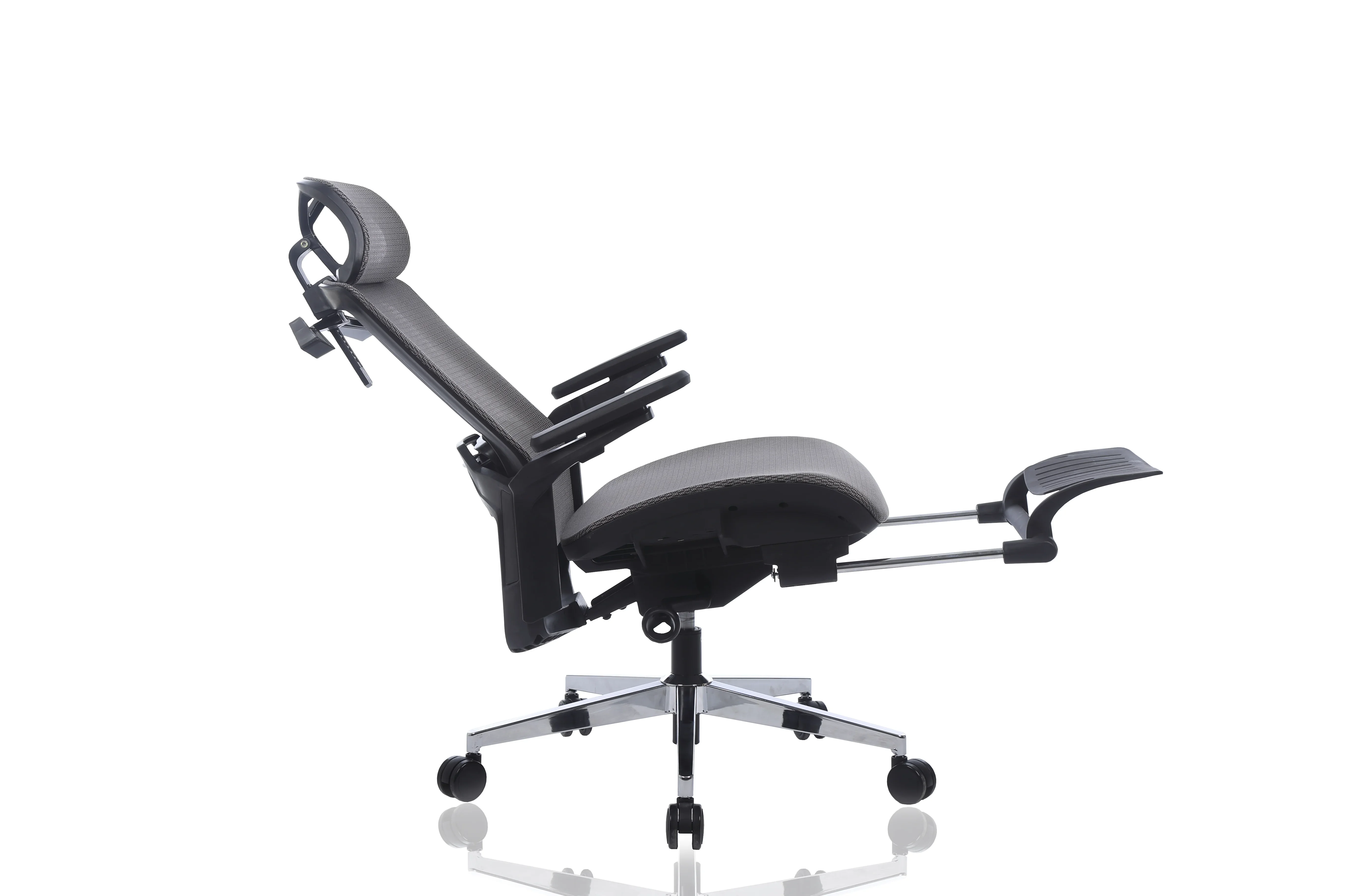 Yuhang ergonomic full mesh office chair with headrest 3D armrest anji mesh chair luxury ergonomic office chair with footrest